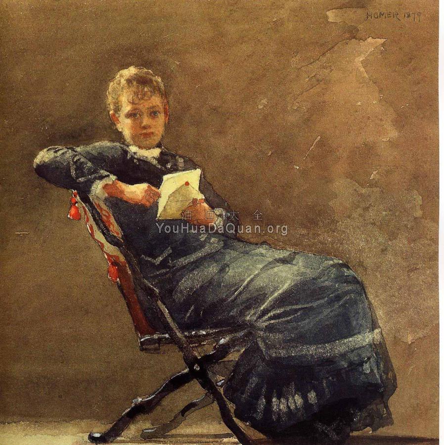 Girl Seated - 温斯洛·荷默